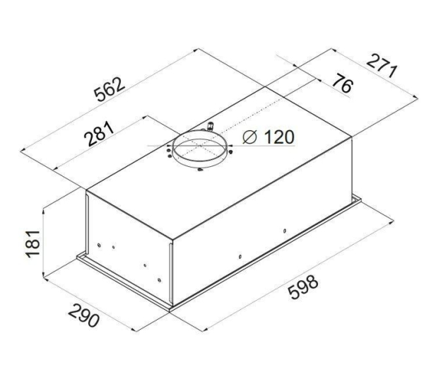 VDB BOX Glass White 60 - 1439131 - zdjęcie 5